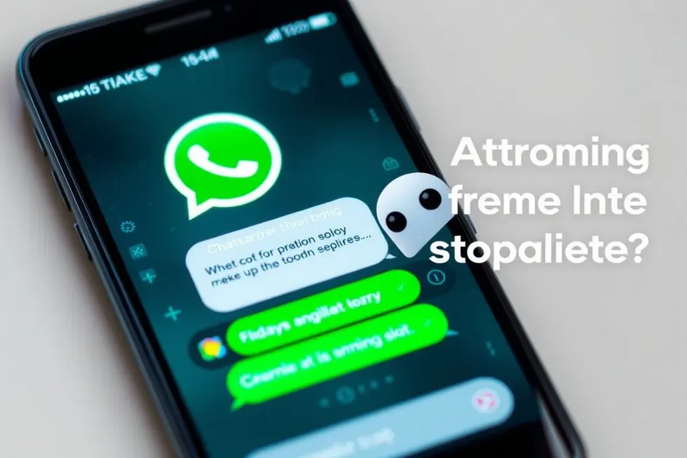 Demonstração de um chatbot em ação no WhatsApp para atendimento ao cliente.