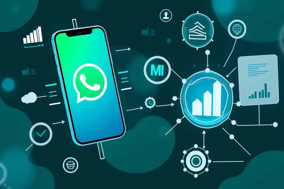 Imagem de capa representando a automação de negócios com IA no WhatsApp.